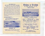 Chief Commanda Brochure Cruise Lake Nipissing &amp; French River Ontario Can... - £14.21 GBP