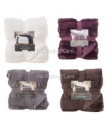 NEW Berkshire Plush Ultra Soft Warm Textured Faux Fur Throw Blanket 60x70&quot; - £47.94 GBP