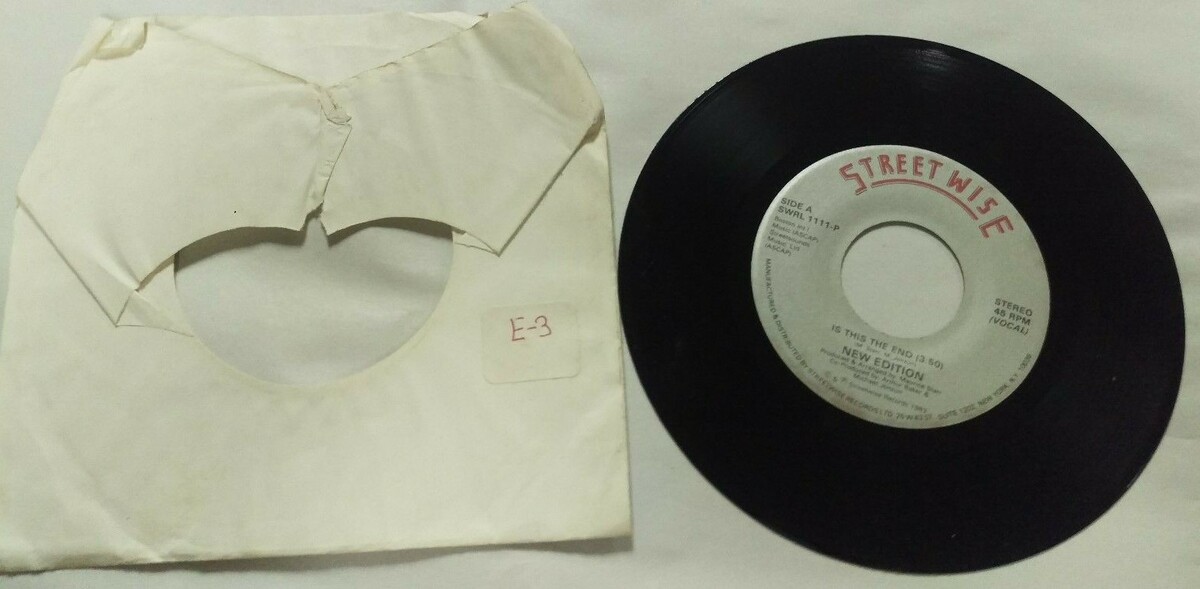New Edition - Is This The End - Street Wise - SWRL 1111-P - 45RPM Record - $4.94