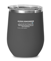 Wine Tumbler Funny Audio Engineer Definition Sound Man  - £19.94 GBP