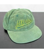 Slightly Thrashed Vintage 90s Oakland Athletics Script Corduroy Snapback... - $158.38