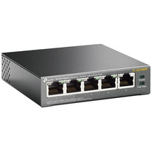 TP-LINK TL-SG1005P 5-Port Gigabit Desktop Switch with 4-Port PoE - £85.86 GBP