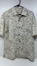 Tommy Bahama Men&#39;s 100% Silk Hawaiian Shirt Medium Floral Pattern - £15.62 GBP