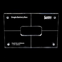 Kaish Acrylic Guitar/Bass Single Battery Box Routing Template - £24.20 GBP