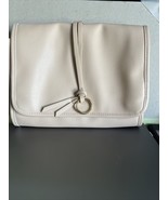 Lancome Faux Leather Tri - Fold Cosmetic Makeup Bag Train Case  ~ Nude/Tan - €6,33 EUR