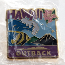 Hawaii Outback Steakhouse Enamel Pin Advertise Souvenir Volcano Tropical Fish... - £10.38 GBP