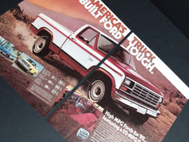 1981 Ford Pickup F-Series Built Tough Trucks Vtg Magazine Cut Print Ad (... - £7.72 GBP