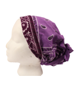 Medical-Surgical Scrub Cap Women Long Hair Tie On Hand Made Reversible P... - $318.30 MXN