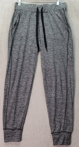 Gap Fit Sweatpants Women&#39;s Small Gray Brushed Tech Jersey Tapered Leg Drawstring - £14.51 GBP