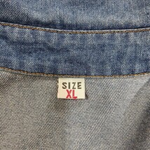 Women's Blue Denim Jacket Coat Pockets Size XL  image 4