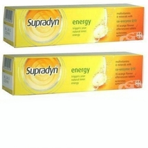 2 PACK Supradyn Energy Multivit and Minerals for Energy with Coenzyme Q10 15 Eff - £29.08 GBP