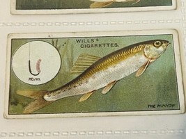 WD HO Wills Cigarettes Tobacco Trading Card 1910 Fish &amp; Bait Lure Minnow... - $19.69