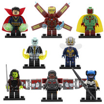 8pcs Marvel Infinity War - Iron Man Wasp Falcon Ebony Maw Gamora Minifigure - £13.58 GBP