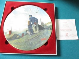 &quot;Looking Out To Sea&quot; By Norman Rockwell Collector Plate Nib Original - £51.43 GBP