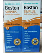 NEW 4 Pack Bausch + Lomb Boston Simplus Multi Action Solution with Daily... - $29.69