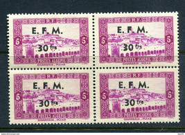 Algeria Â 1943 Sc 82 note Ovprt E.F.M. 30frs MNH  12539 - £7.90 GBP