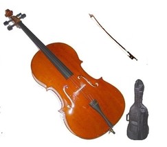 Merano 4/4 Cello，Bag，Bow ~ Natural - £236.39 GBP