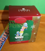 Carlton Cards Heirloom Ice Pals Dated 2005 Christmas Holiday Ornament 89 - $19.79