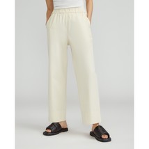 Everlane The Easy Pant Pockets Pull On Organic Cotton Canvas Ivory 6 - £38.00 GBP