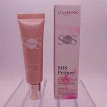 Clarins SOS Primer Lightweight Preps  Hydrates 1oz PINK DAMAGED BOX - $34.70 CAD