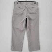 Lands' End Men Pants Size 40 Gray Slate Traditional Fit Straight Leg Classic Zip - $15.30