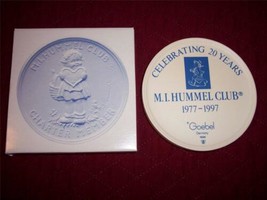 Hummel Charter Club Member Porcelain Medallion 20 Year Mint in Box  - $6.64