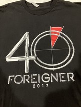 Adult XL FOREIGNER &quot;JUKE BOX HERO USA TOUR 2017&quot; Concert Tour T-Shirt - £35.77 GBP