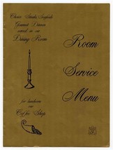 Holiday Inn Room Service Menu 1969 Gold Cover  - £14.08 GBP