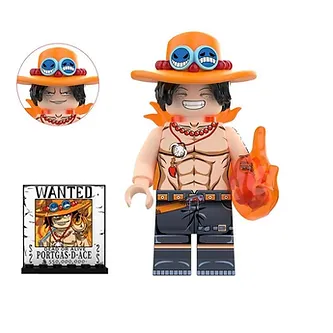 Ktoys Ace V1 One Piece Cartoon TV Show Anime Toys Minifigure - £5.92 GBP