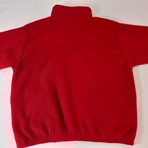 Athletic Style New York Men's Red 1/4 Zip Fleece Pullover Sweatshirt Size Large image 13