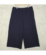 Boden Womens Wide Leg Culottes Size 14R US Navy Blue Stretch Cropped  Mi... - $56.38