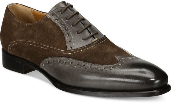 Handmade high quality leather and suede oxford Shoes,Men party shoes 2019