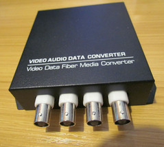 4CH Digital Fiber Optic Video Audio Data Converter for Transmitter Receiver - £19.92 GBP