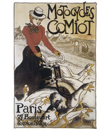 Early Motorcycle POSTER.Home wall.Duck.Room Decor.Art Nouveau.225 - £13.95 GBP - £44.19 GBP
