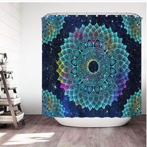 Mandala Geometric 1 Custom Shower Curtain Bathroom Waterproof Decorative Bathtub - £16.77 GBP