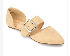 Chase &amp; Chloe Womens Dalena Nude Buckle Flat Shoes Size 6 NEW NIB - £15.82 GBP