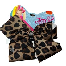 JoJo Siwa XL Cheetah Brown Black Hair Clip Hairbow New - £7.56 GBP