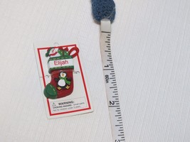 Itsy Bitsy Stocking Ornament name Elijah MINI Ganz personalized Christmas gift - £5.79 GBP