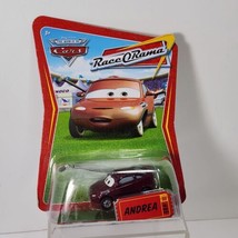 Disney Pixar Cars Movie Andrea Race O Rama Die Cast Toy Car Boom Mic #89... - £6.73 GBP