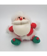 Play By Play Nylon Parachute Faux Fur Santa Plush Christmas Holiday Vint... - £7.78 GBP