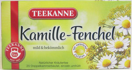 Teekanne Chamomile Fennel Tea - 20 tea bags- Made in Germany FREE US SHIPPING - $8.90