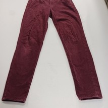 Ann Taylor LOFT Curvy Skinny Women's Red Corduroy Mid-Rise Pants Size 4 (27×30) image 13