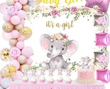 Baby Shower Party Supplies Decorations For Girl - Baby Girl Banner, Late... - £29.54 GBP