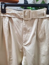 Who What Wear Women Beige Polyester High Rise Straight Fit Trouser Pant Size 10 - £22.35 GBP