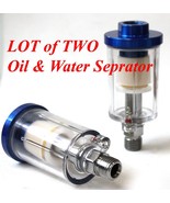 Lot Two Compress  Oil &amp; Water Air Inline Separator Filter Trap Moisture ... - €12,78 EUR