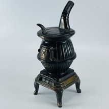 Rose Bowl Pasadena CA Miniature Cast Iron Pot Belly Stove Souvenir Vintage 7in - $127.35