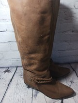 Women&#39;s Leather Knee High/ High Calf Cowboy Riding Boots Brown Heeled Sz... - £21.82 GBP