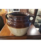 Monmouth Pottery USA 2-Handled Crock Bean Pot Cottage Core Granny No lid - €11,10 EUR