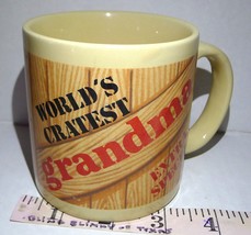 World&#39;s Greatest Grandma Extra Special Coffee Mug Vintage 1984 Daeware Schnur - £10.86 GBP