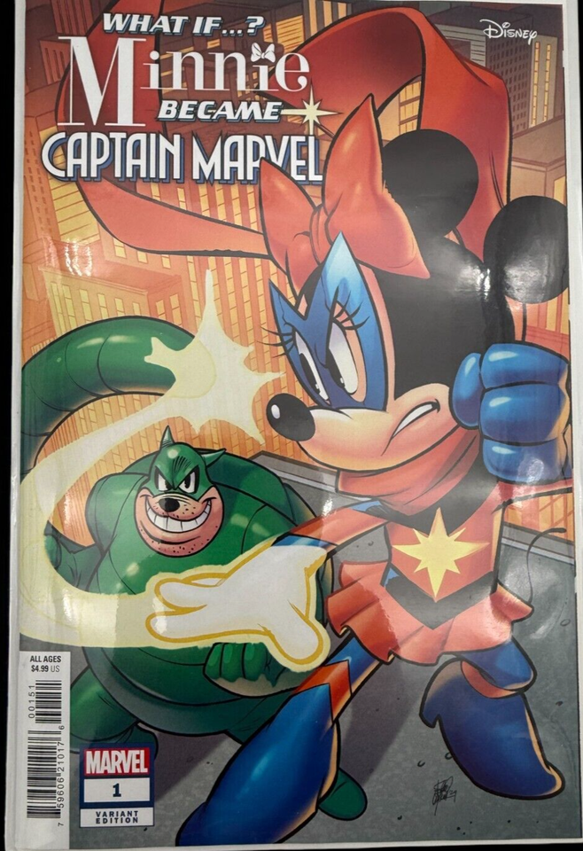 What If Minnie Became Captain Marvel 1 Variant Edition Disney Marvel Comics - $4.99